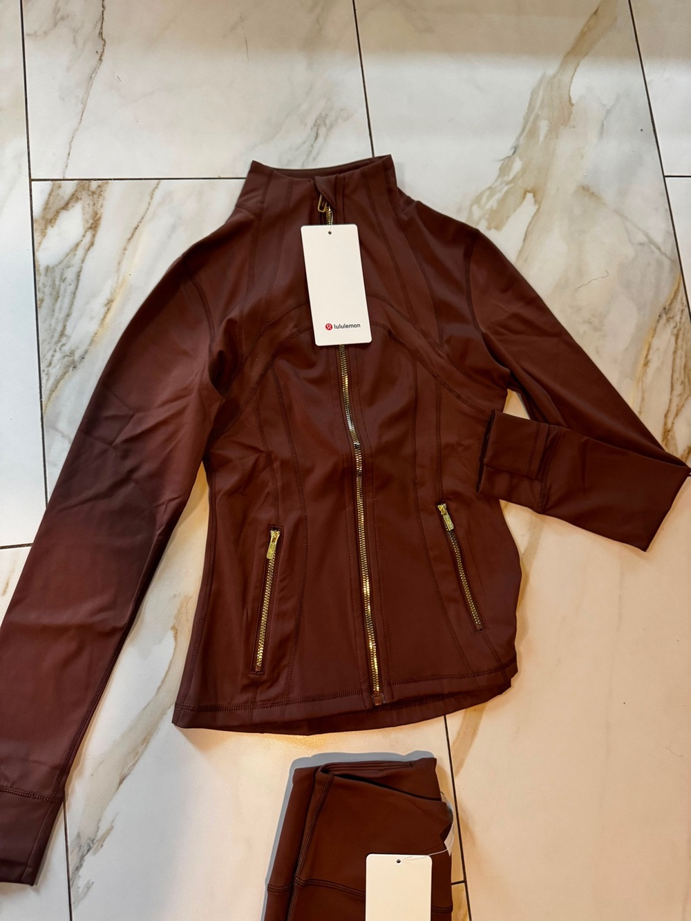 lululemon athletica Brown Flare Jacket and Boot-Cut Pants Set - Picture 3 of 3